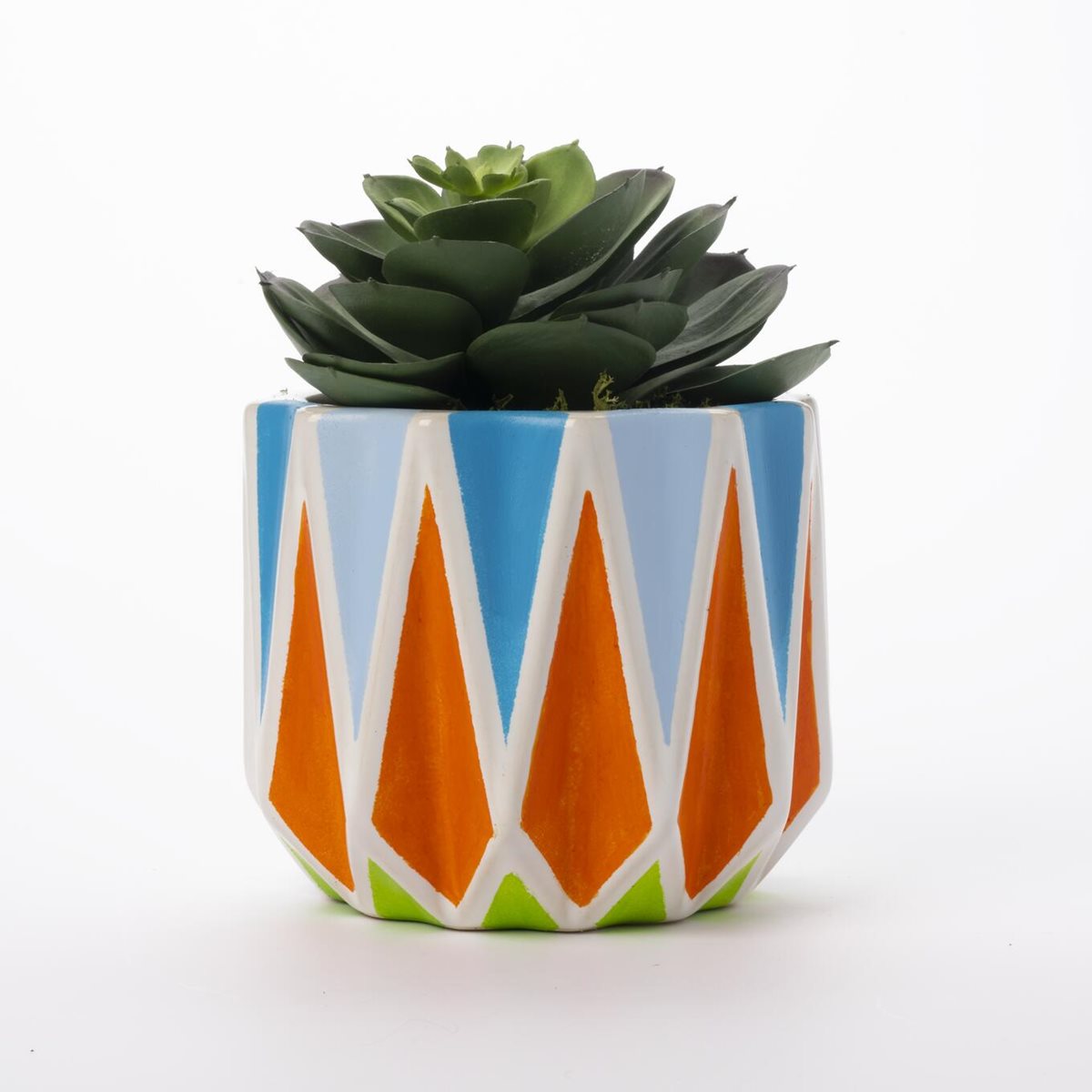 Bright and Geometric Planters