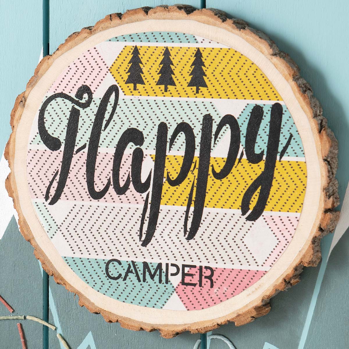 Camping Home Decor Idea - Happy Camper Sign