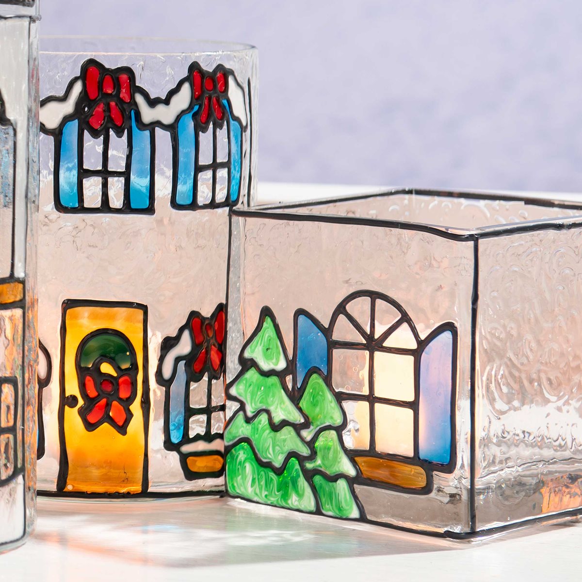 Christmas Village with Gallery Glass