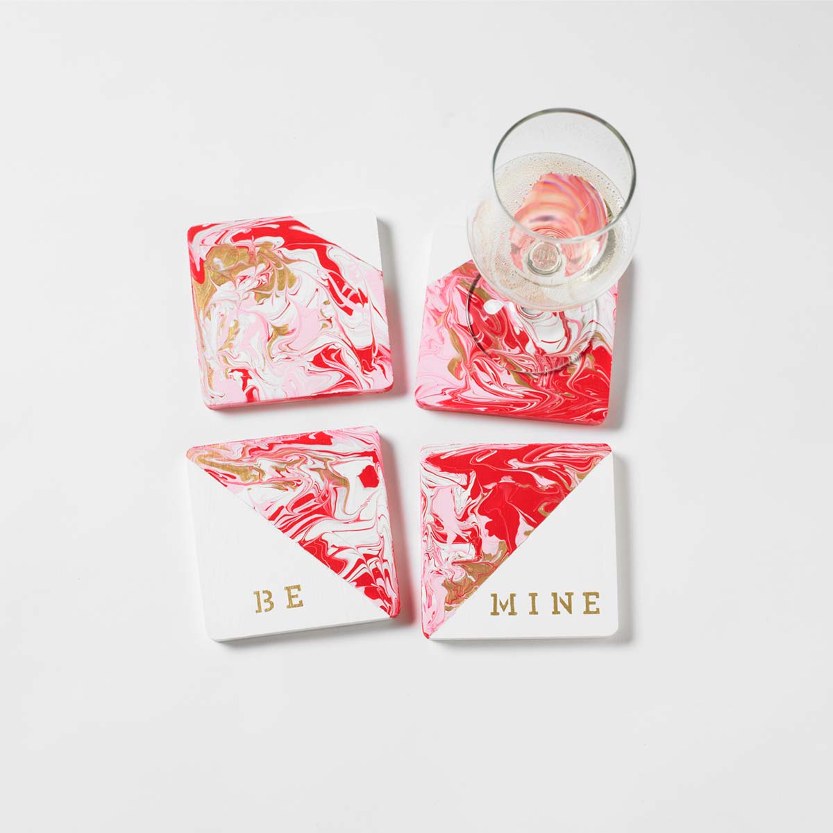 Creative DIY Valentine's Day Gift - Heart Coasters