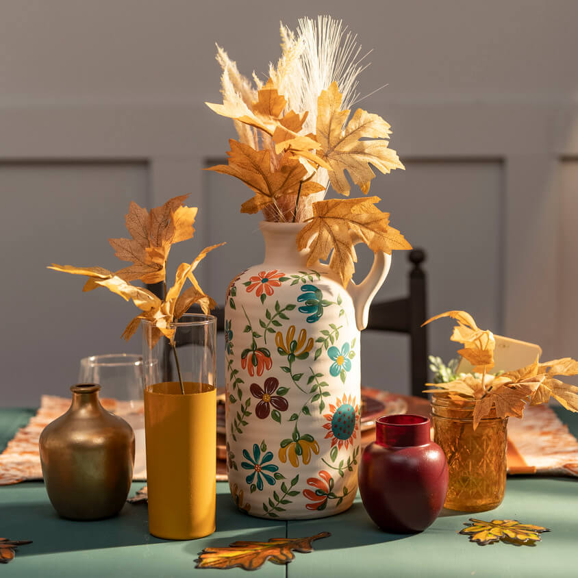 Fall Tablescape Floral Vase