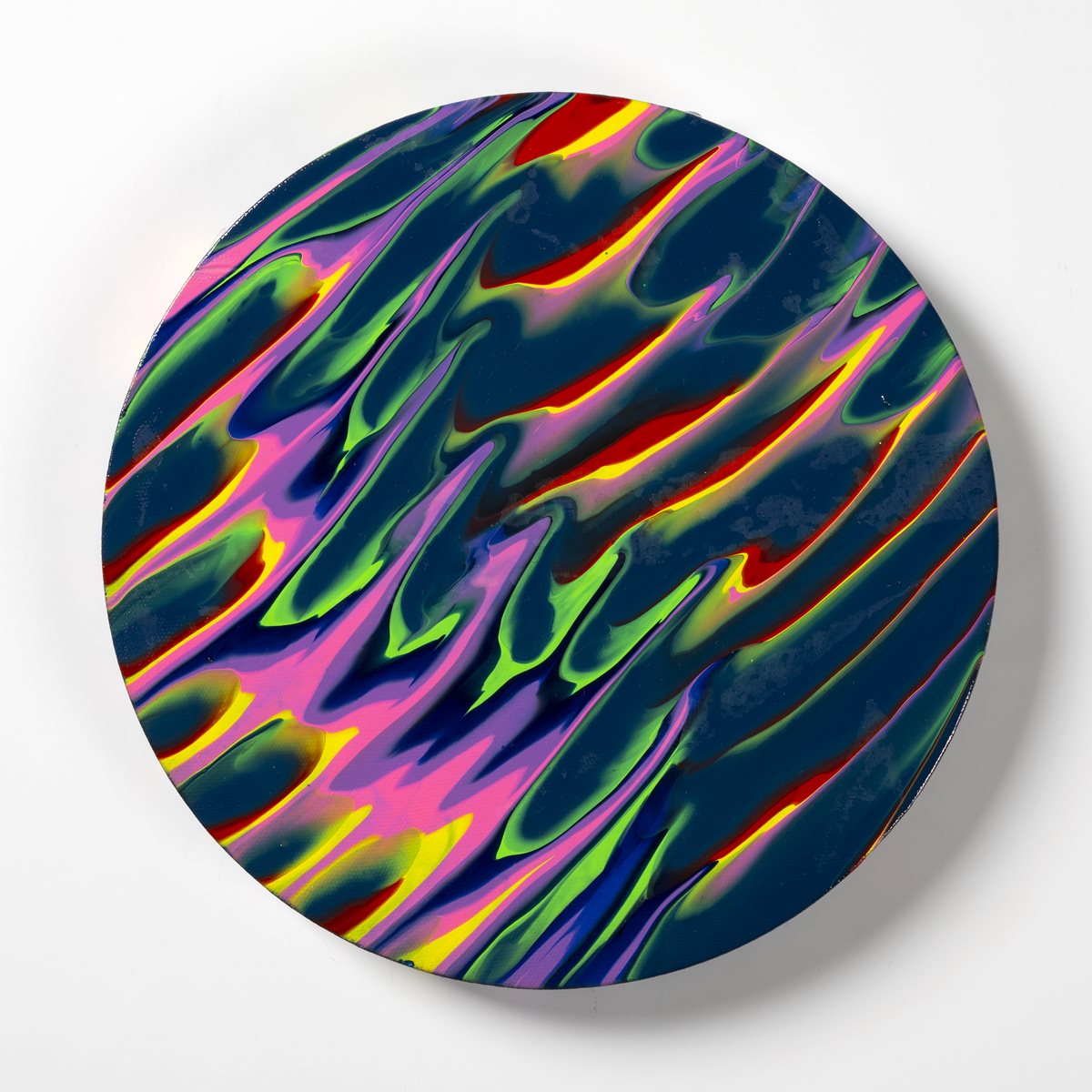 FolkArt® Drizzle™ Neon Waves Poured Paint Canvas