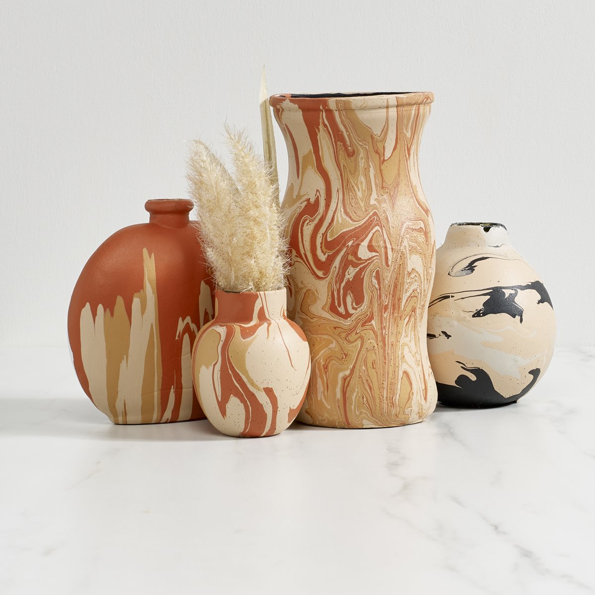 FolkArt Terra Cotta Poured Vases