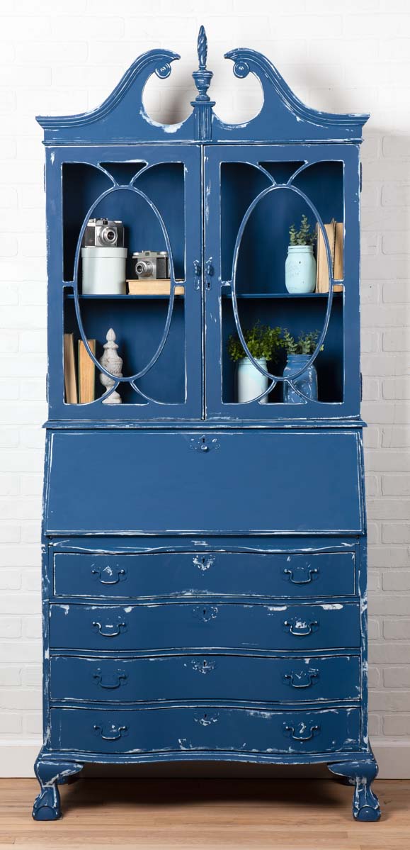 French Country Two Door Hutch with Waverly Inspirations