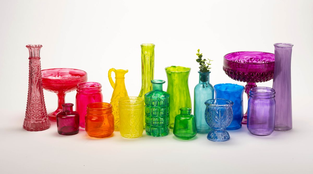 Gallery Glass Colorful Collection Glassware