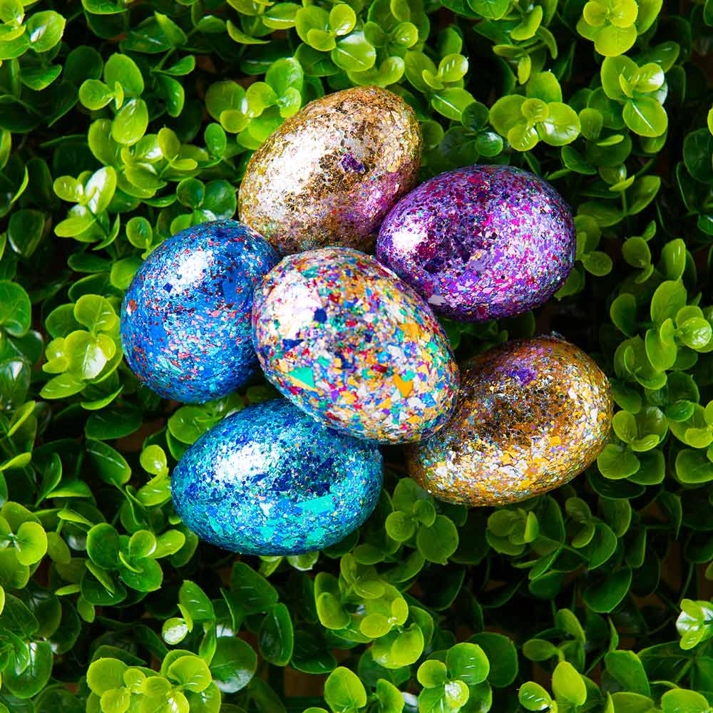 Glittered Easter Eggs