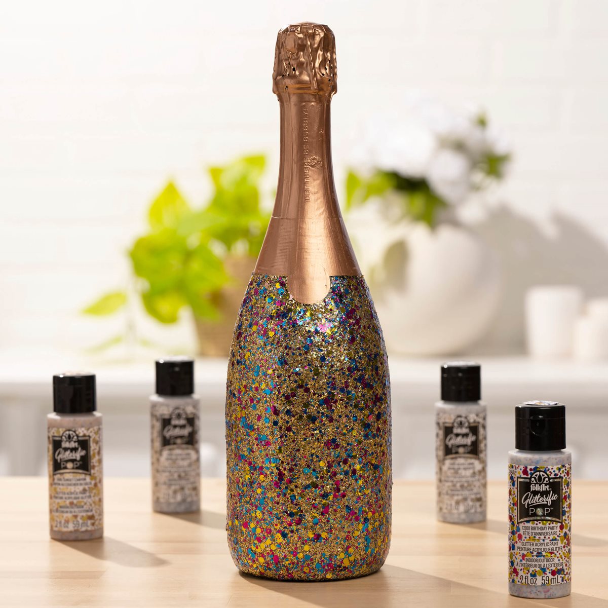 Glitterific POP Painted Bottle