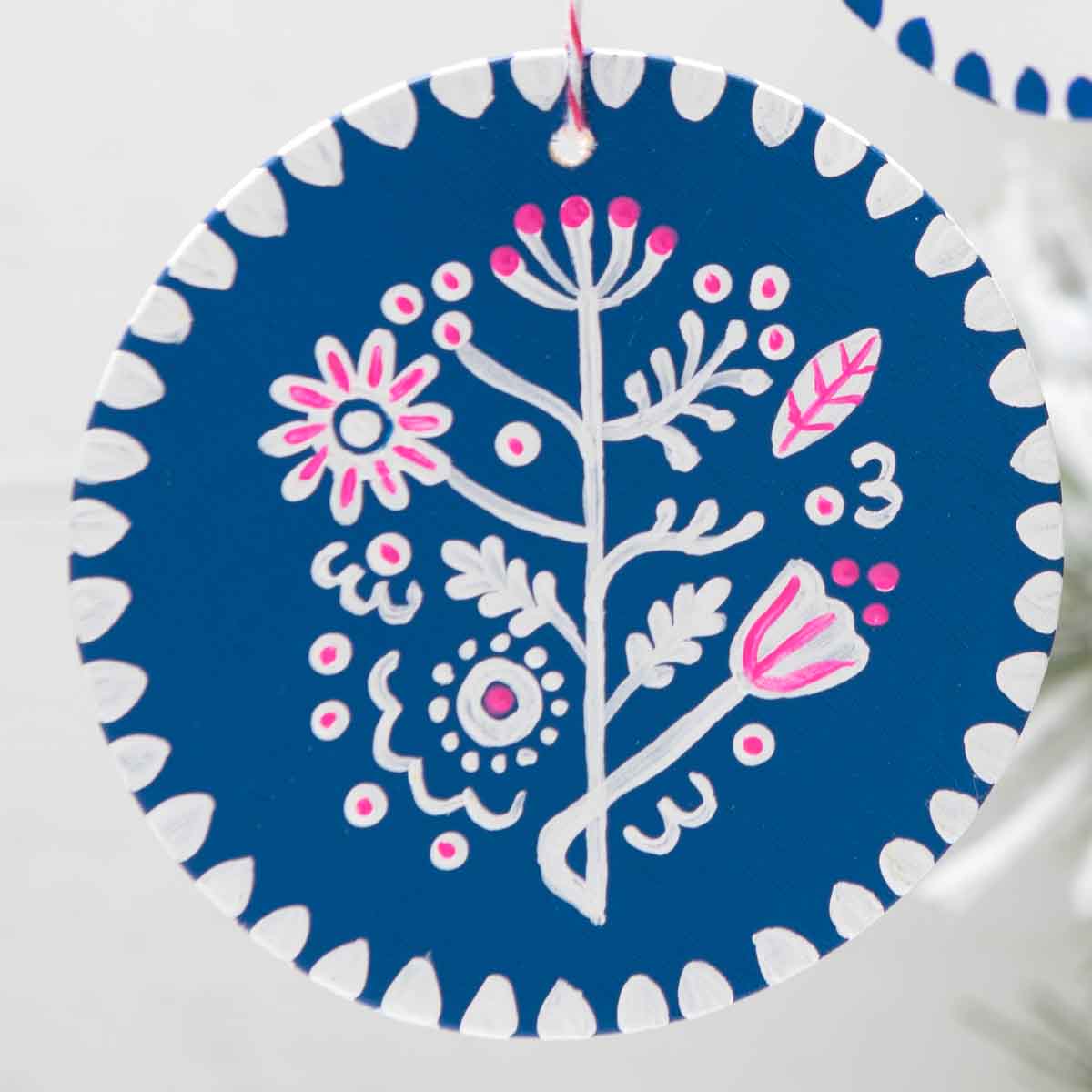 Hand-Painted Nordic Ornaments