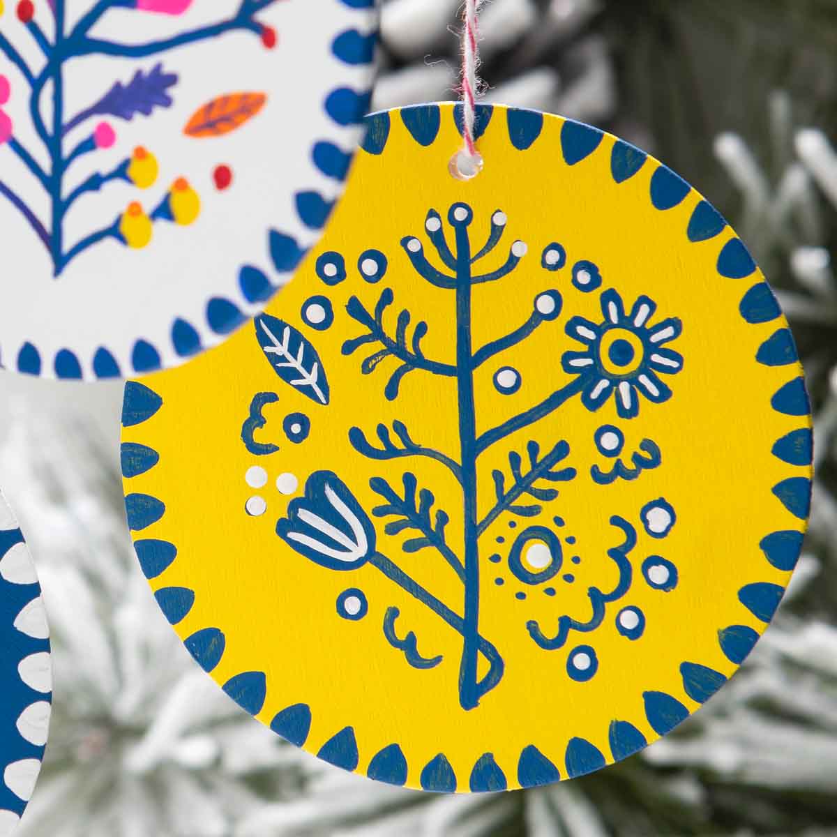 Hand-Painted Nordic Ornaments