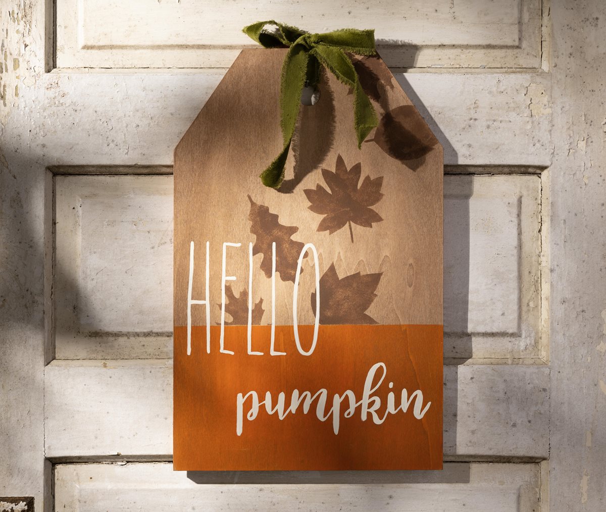 Hello Pumpkin Large Tag Sign