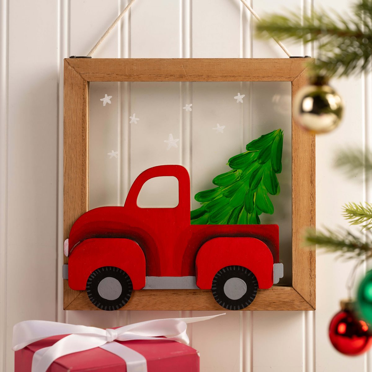 Holiday Red Truck Decor