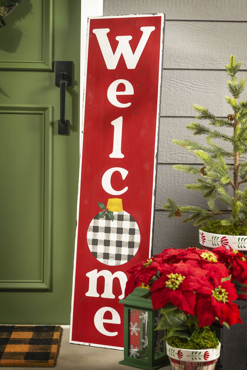 Holiday Welcome Porch Sign