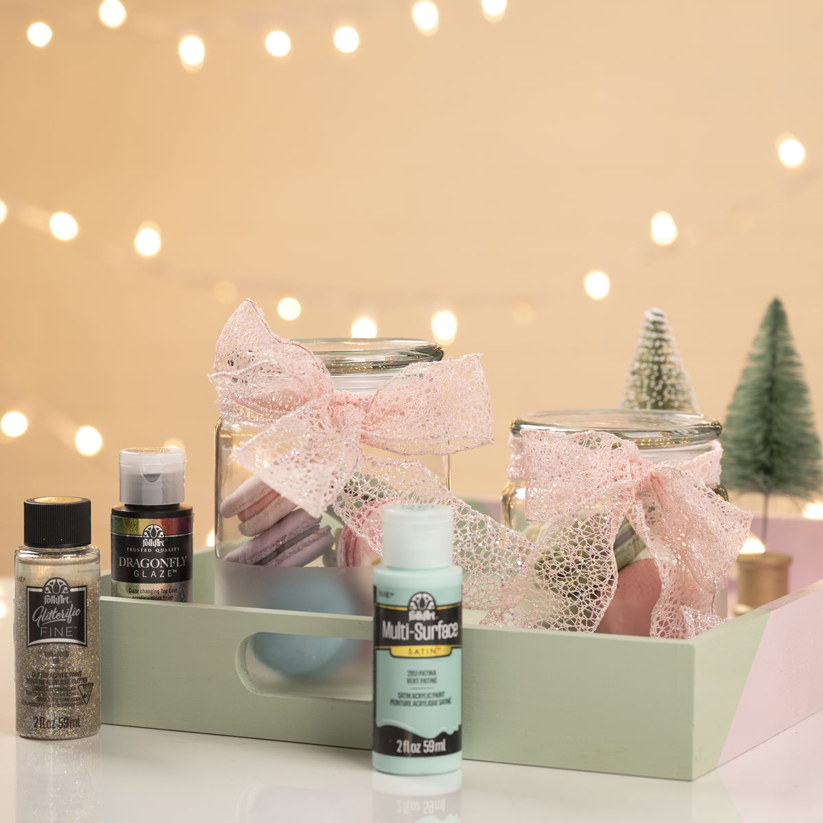 Icy Pastel Gift Jars & Serving Tray