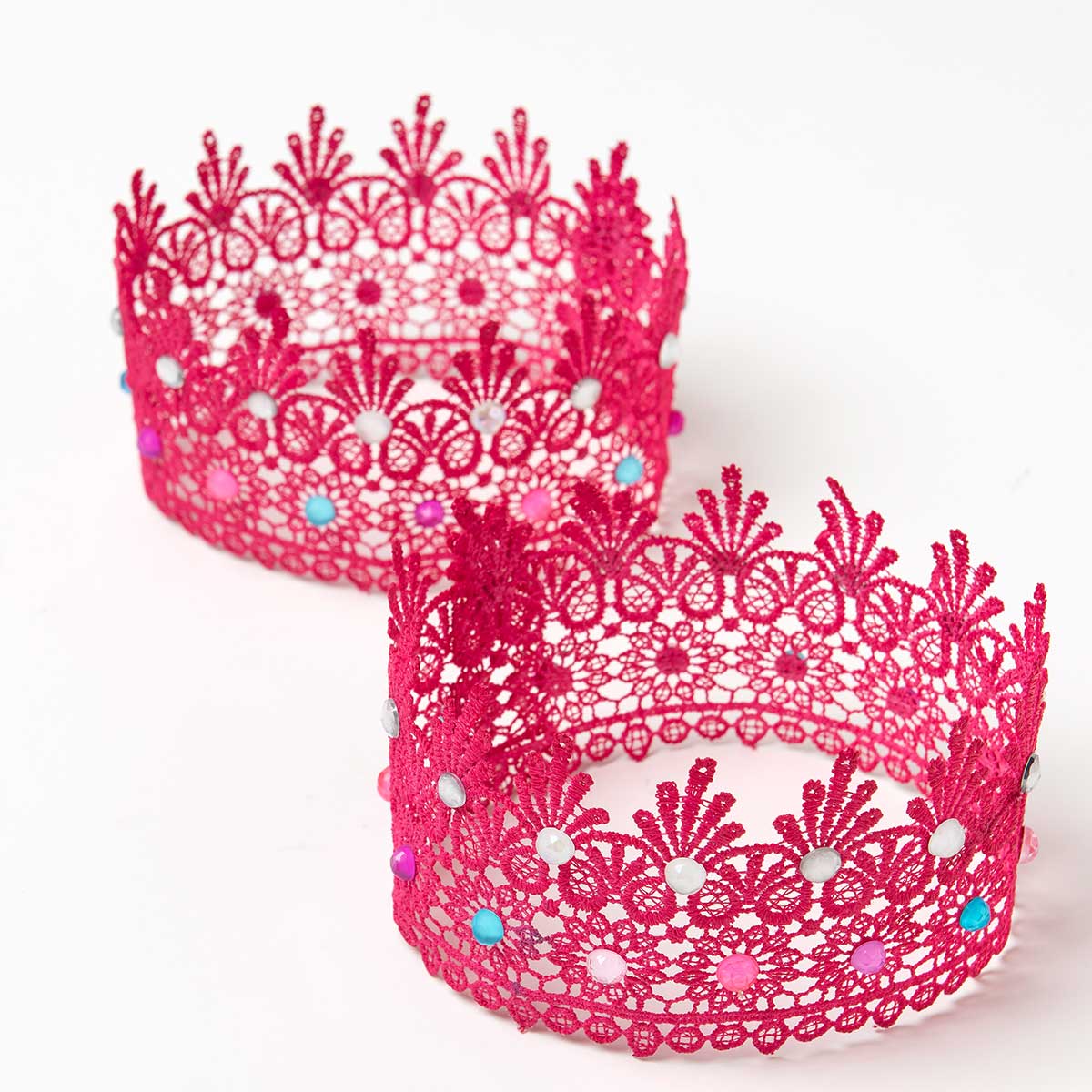 Jeweled Lace Crowns