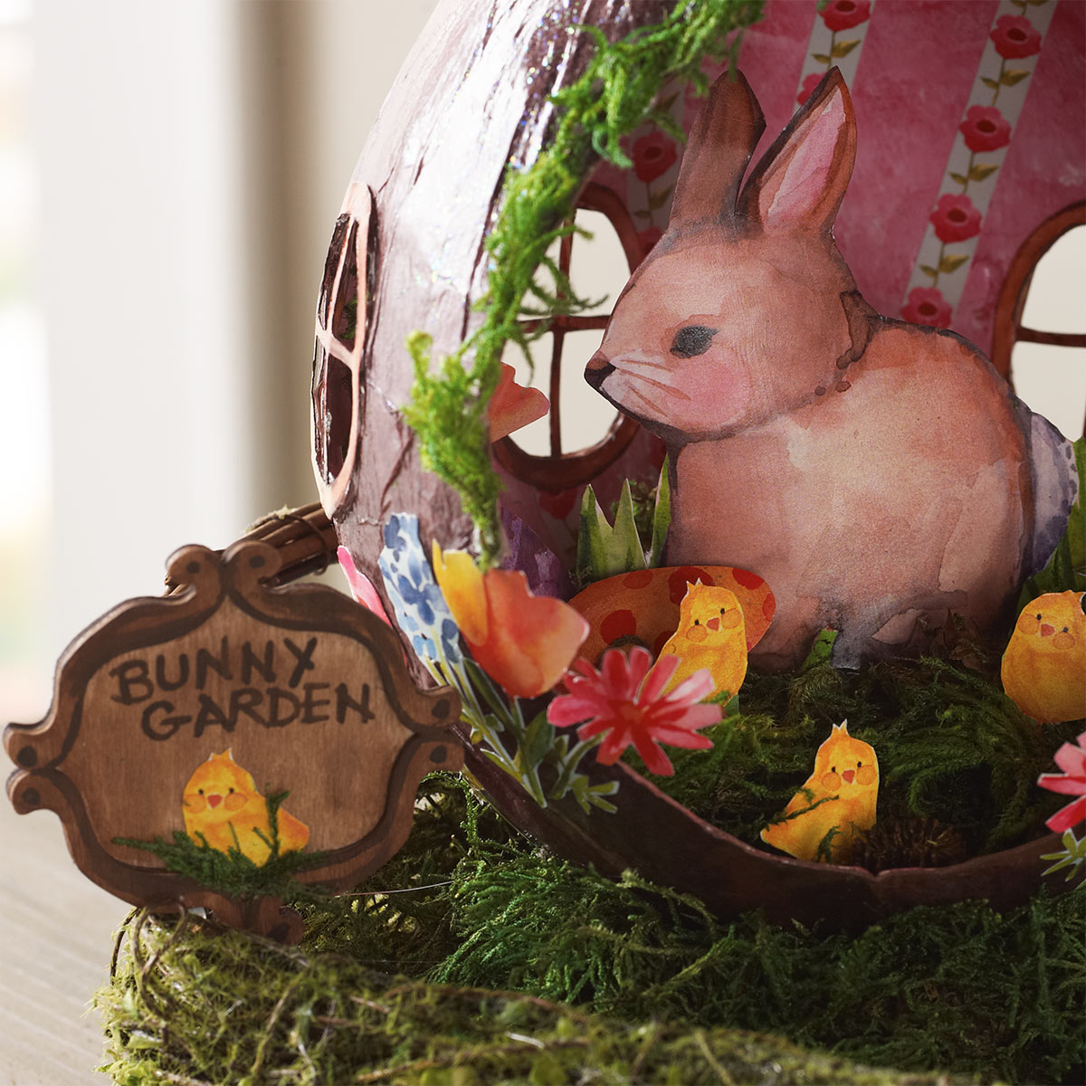 Mod Podge Easter Project: Bunny Garden