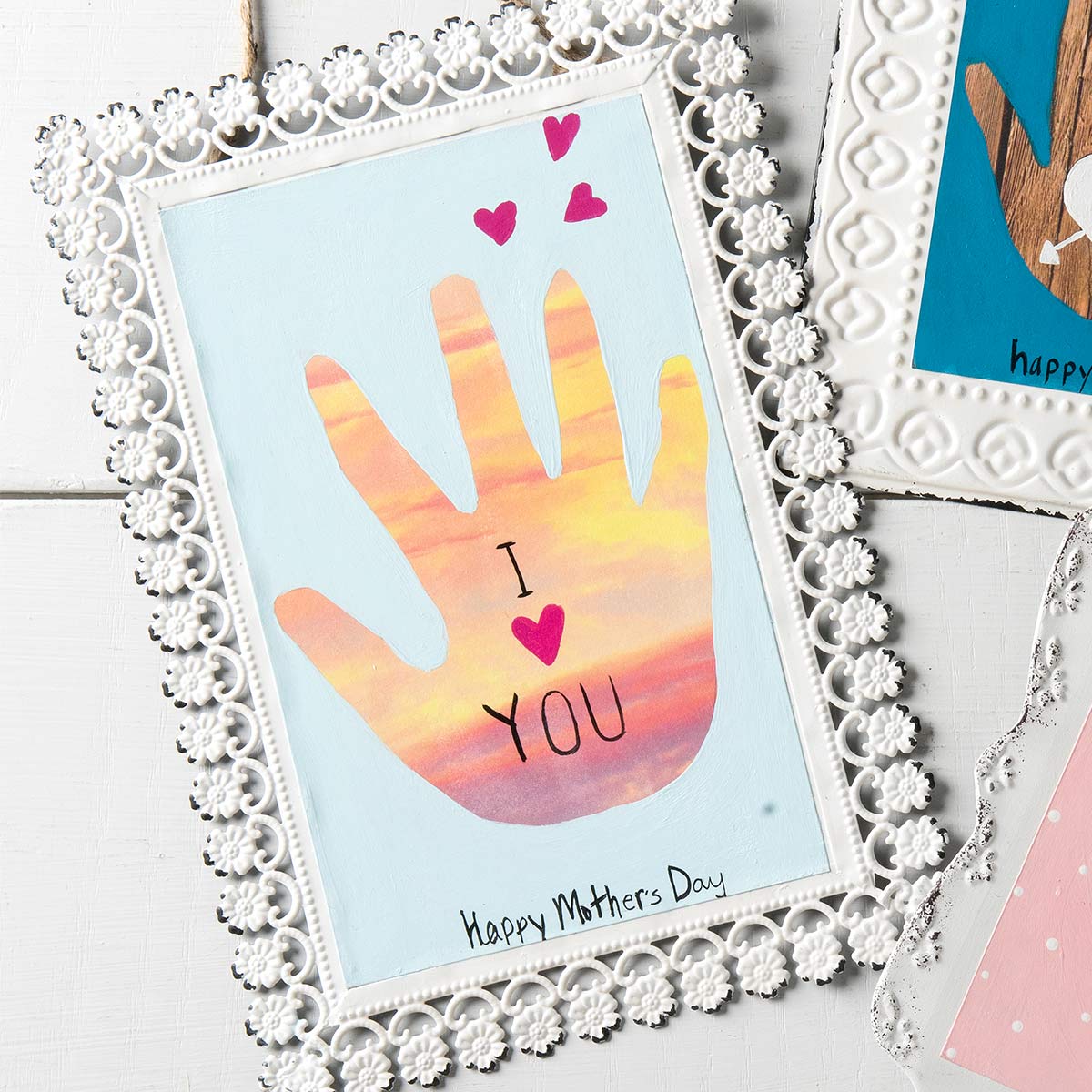 Mother's Day Handprint Craft Project for Kids