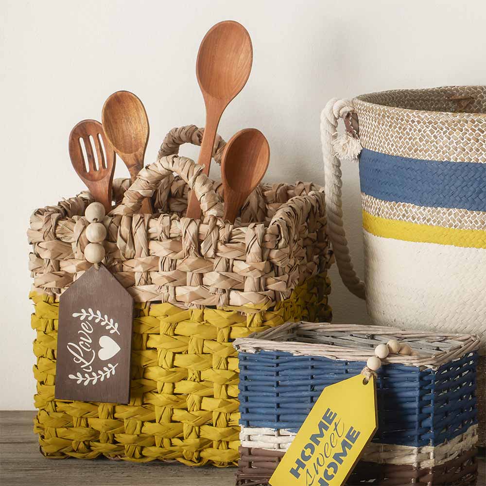 Natural Basket Collection with Tags