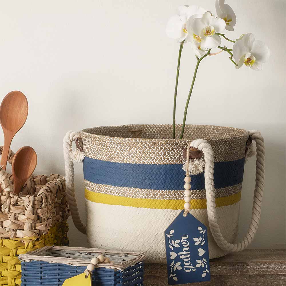 Natural Basket Collection with Tags