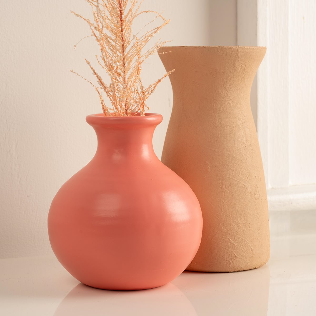 Peach Fuzz Upcycled Vases