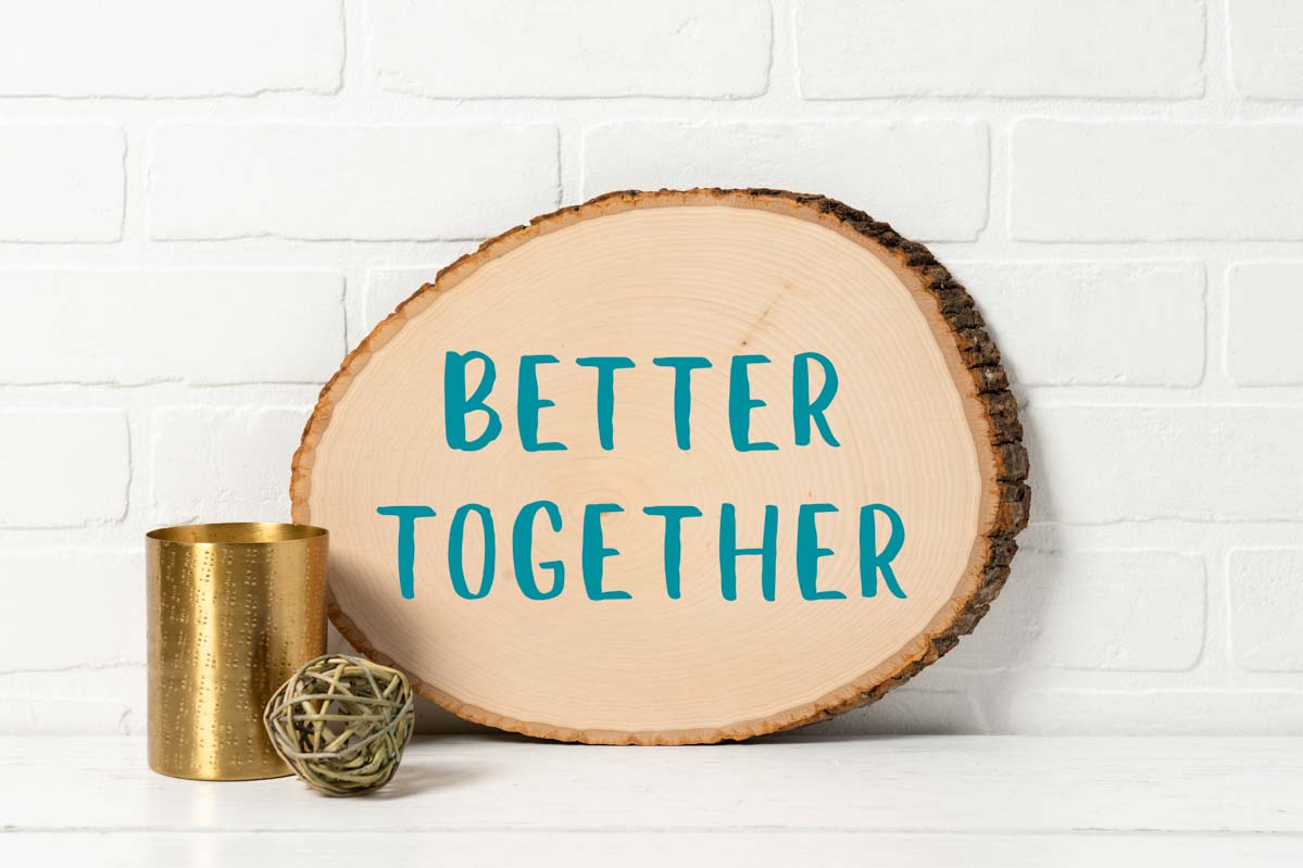 Better Together Wooden Plaque