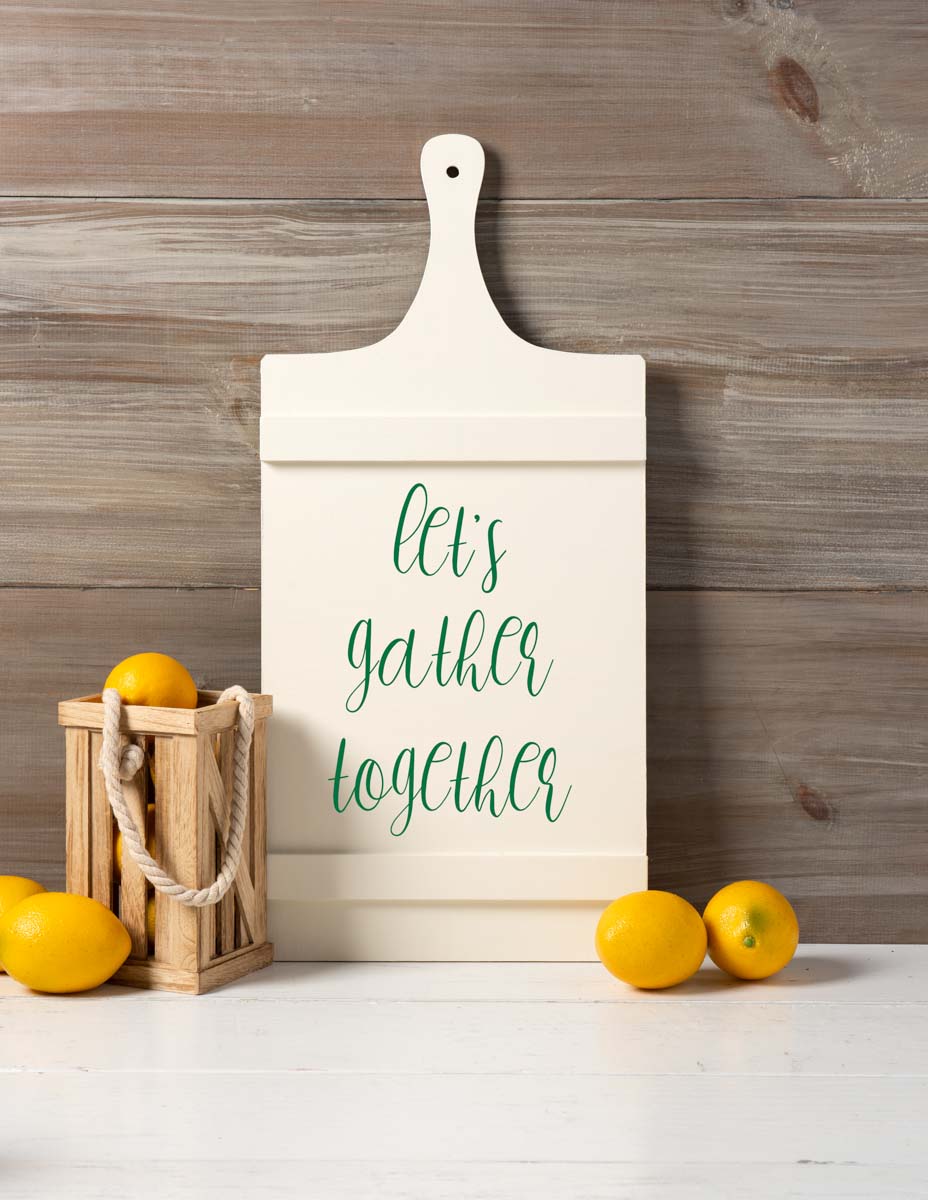 Let’s Gather Together Cutting Board Plaque