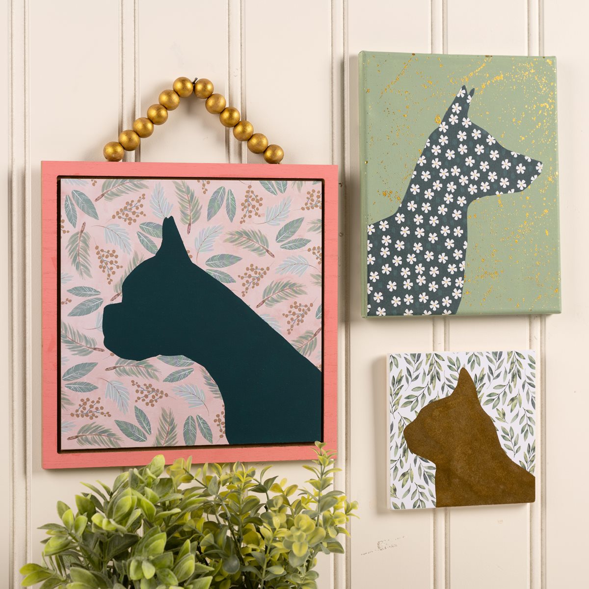 Pet Silhouette Gallery Wall