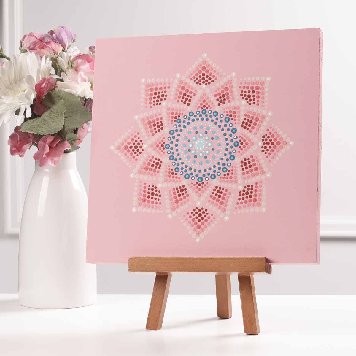 Pink Canvas Mandala