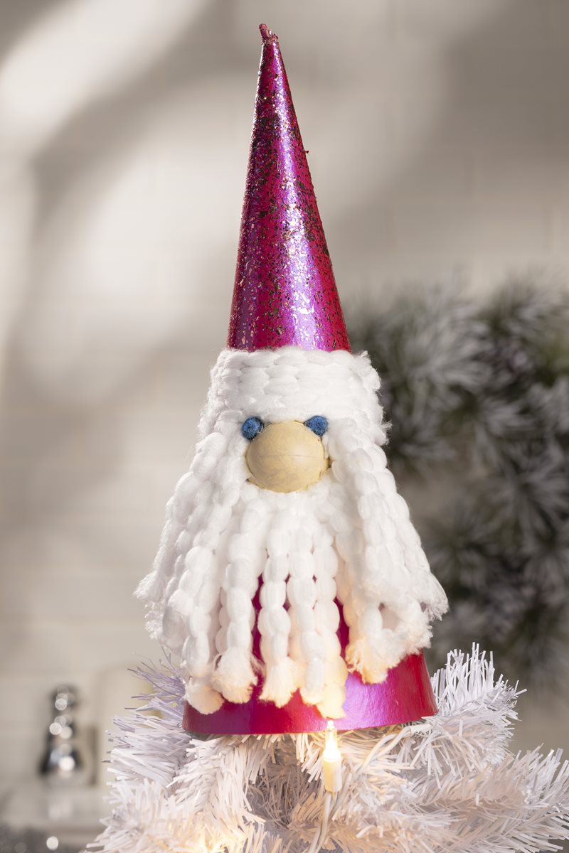 Pink Gnome Tree Topper