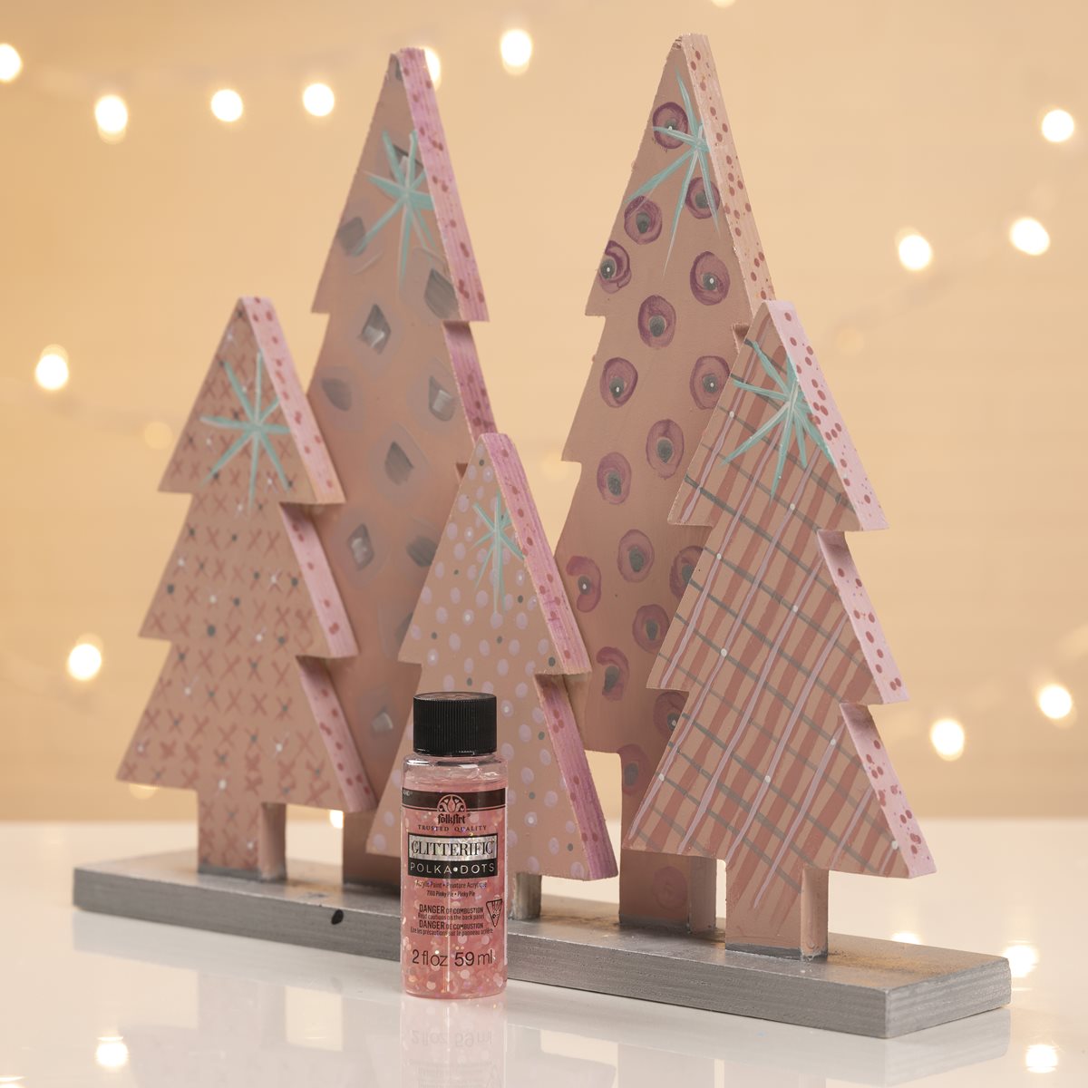 Pink Pastel Holiday Tree Stand