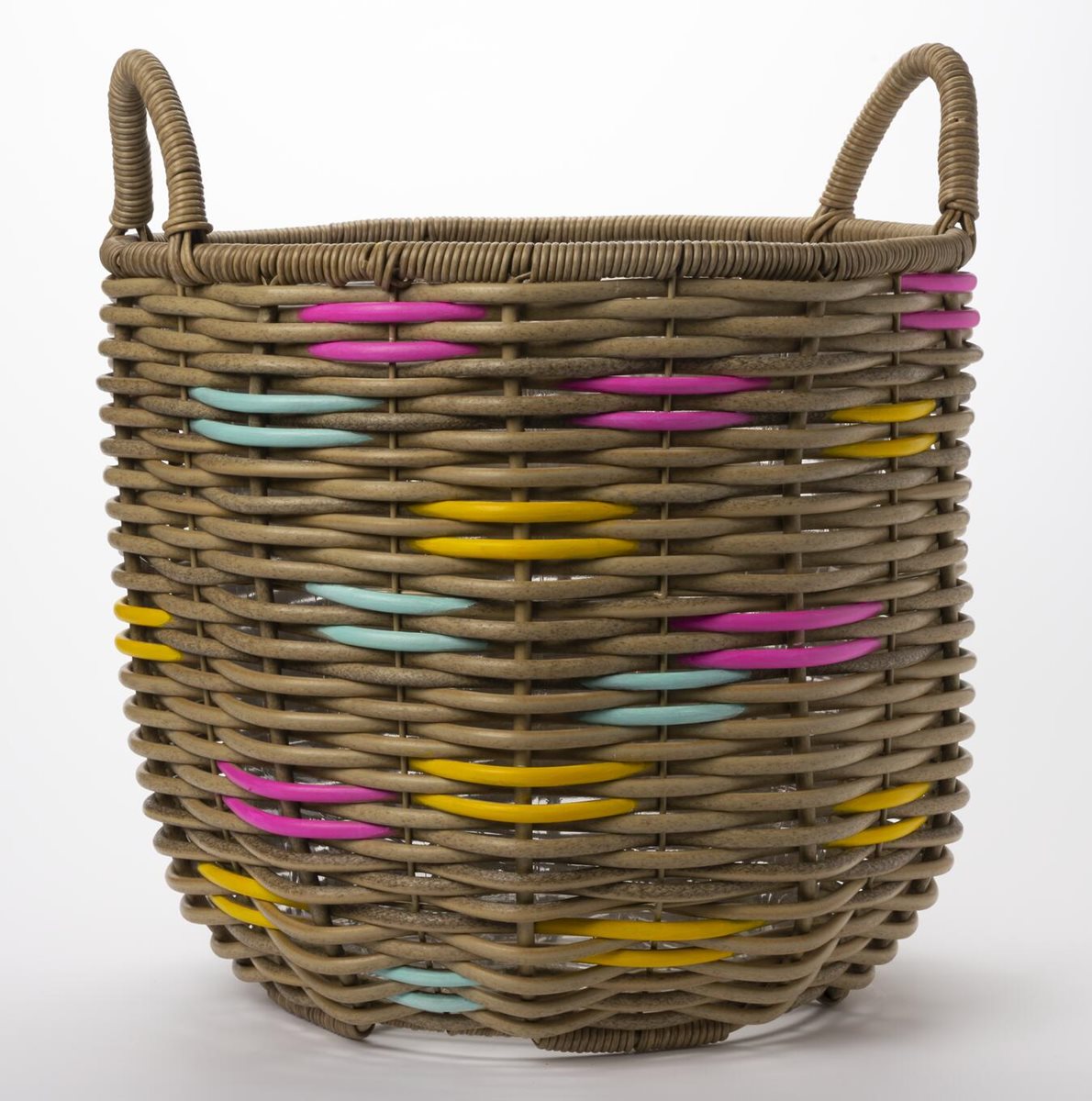 Unexpected Color Pop Painted Basket