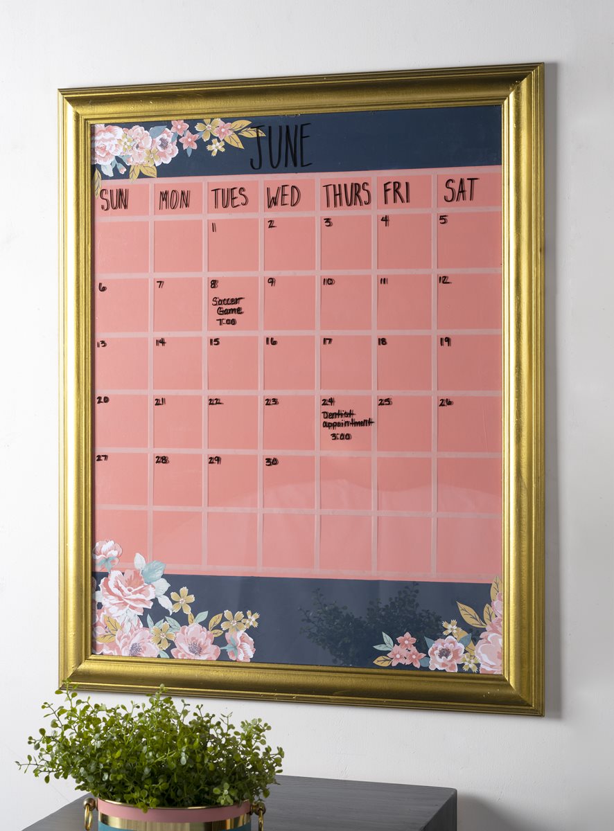 Upcycled Framed Calendar