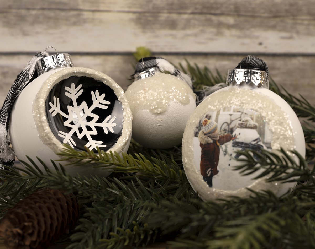 Waverly Snow-capped Ornaments
