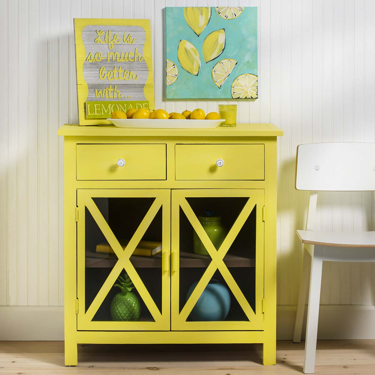 Yellow Lemon Cabinet