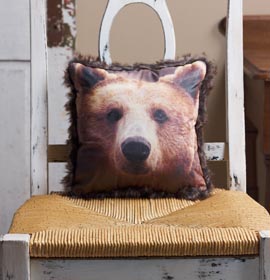 Bear Photo Transfer Pillow