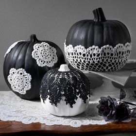 Black and White Pumpkin Idea