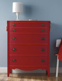 Bold Chest of Drawers Painted with Waverly Inspirations Super Premium Paint