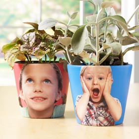 Clay Pot Photo Transfer - Plant Hair Kids' Planters