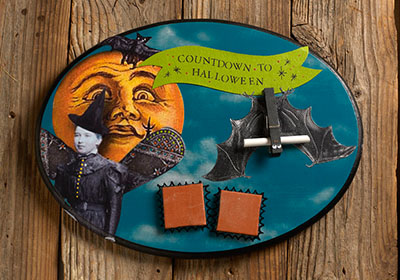 Countdown to Halloween Plaque with FolkArt Multi-Surface Paint