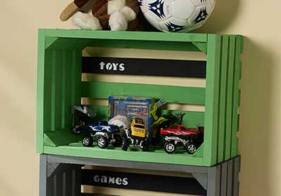 DIY Storage Crates for Playroom