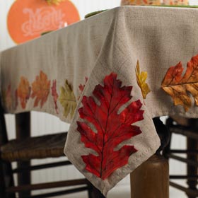 DIY Tablecloth for Fall