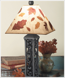Dried Leaves Lampshade
