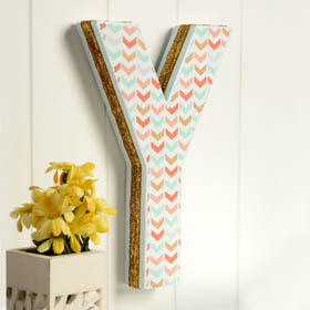 Fabric Decorated Letters
