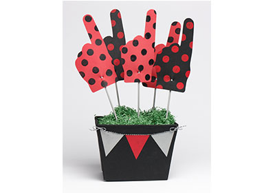 Game Day Foam Fingers and Basket with FolkArt Multi-Surface Paints