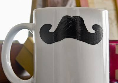 Gifts for Guys- Moustache Coffee Mug