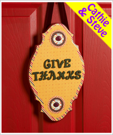 Give Thanks Door Hanging