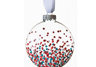 Glass Confetti Ornament