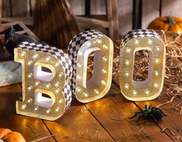 Halloween Marquee Boo Letters