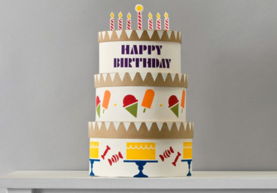 Handmade Charlotte Stacked Birthday Cake Boxes