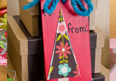 Holiday Tree Boxes and Gift Tag