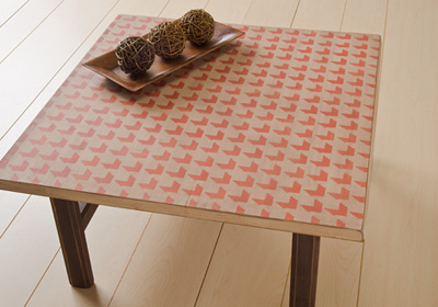 Houndstooth Patterned Table